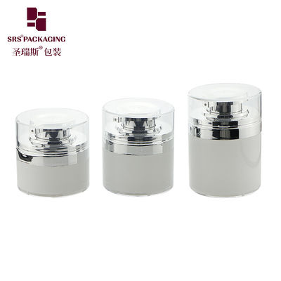 Buy round shape custom color acrylic luxury airless eye cream bottle online manufacture
