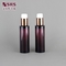 50ml Translucent Brown Luxury Lotion Serum Pump PET Bottles For Cosmetics supplier