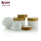 50g 100g 150g 250g Matte Frosted PP Plastic Jar With Real Bamboo Cap Customization cream containers supplier