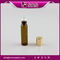 SRS empty round 5ml amber roll on perfum glass bottle wholesale for personal care products supplier