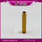 SRS no leakage 10ml amber glass perfume bottle with roll on sealing type and PP screw cap supplier