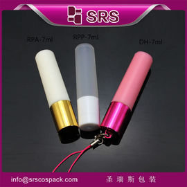 SRS China supplier no leakage 7ml PP roll on bottle with hook cap for filling perfume supplier