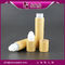 SRS manufacturer empty plastic with bamboo shell roller ball bottle with metal or PP ball supplier