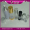 SRS wholesale cosmetic packaging Round Aluminum Airless Clear sprayer Bottle with lid supplier