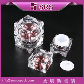 Shengruisi packaging J059-30G 50G square acrylic cream jar supplier