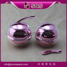 Shengruisi Packaging cute acrylic container J016 apple shape cosmetic jar supplier