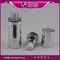 metalized silver A027 15ml 30m l50ml airless pump plastic bottle supplier