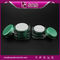 J051 square shape skincare jar,SRS PACKAGING green jar 50g supplier