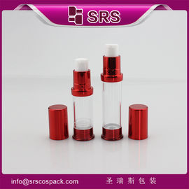 A0214B 5ml 10ml empty airless bottle , high quality travel size vacuum bottle supplier