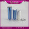 square shape blue skin care cream cosmetic airless pump bottle supplier