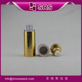 A022 15ml 30ml 50ml aluminum gold airless bottle empty for serum supplier