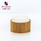luxury organic natural bamboo lid empty cream cosmetic plastic jar 30ml supplier