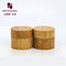 luxury organic natural bamboo lid empty cream cosmetic plastic jar 30ml supplier