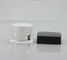 50g clear jar with black plastic lid skin care cream acrylic container supplier