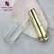 square metalized gold clear lid empty unique shape cosmetic sparkle lipstick tube supplier