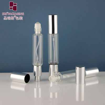 10ml Gold Lid Empty Double Head Design Roller And Spray Bottle For Perfume supplier