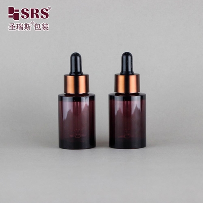 Plastic Dropper Essence Serum Cosmetic Skincare Luxury PET 30ml Bottle