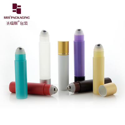 Cylinder Round PP PCR Injection Color Empty Cosmetic Roll On Bottle 30ml Roll Bottle