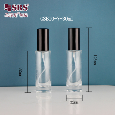 Square Elegant Dispenser Fine Mist Luxury Hand Sanitizer Container 15ml 30 ml Glass Spray Bottle