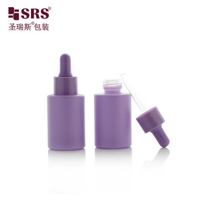 Fragrance Oil Round Cosmetic No Leakage Smooth Macaron Color Lovely Glass Bottle Dropper 30ml