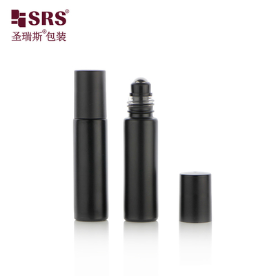 Round Thick Wall Customization Elegant Perfume Massage Steel Ball Roll On Glass Bottle 10ml