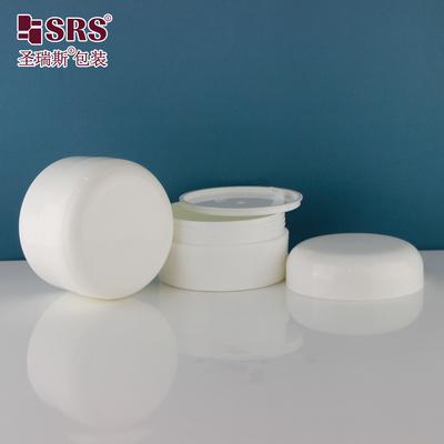 Round Injection White Plastic PP PCR Available Cosmetic Cream 120g jar