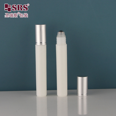 Sample Empty PP Plastic Roll On Bottles Portable Travel Eye Serum Massage Applicator Outdoors Roller Ball Bottle 8ml