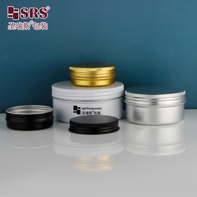 50g 100g 200g 250g Empty Skincare Cream Hair Mask Silver Cosmetic Jar