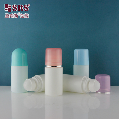 2 oz Round Matte PP PCR Antiperspirant Gel Plastic Roll On Customization Deodorant Roller Bottle