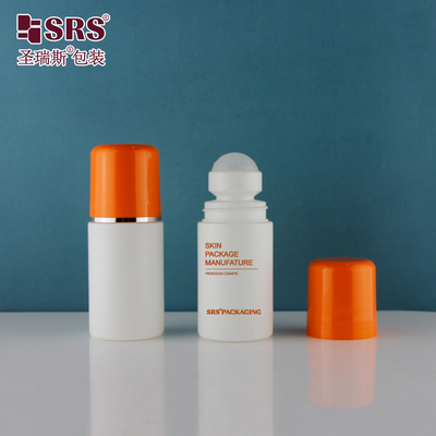 60ml 2 oz Custom Color PP PCR Eco-friendly Plastic Bottle Deodorant Roll On Packaging