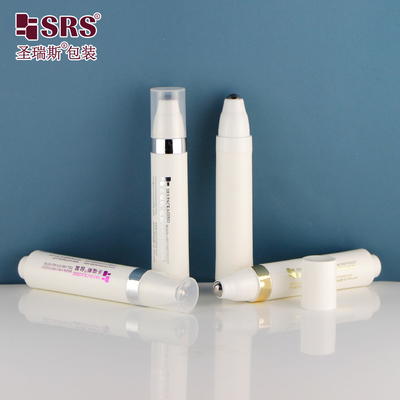 10ml PP PCR Recycled Material Plastic Customization Press Style Airless Massage Eye Serum 1/3 oz Roll On Bottles