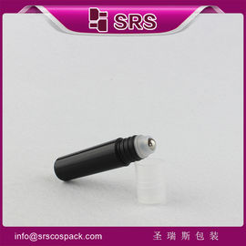 SRS packaging manufaturer plastic 5ml eye cream sample bottle with roll on sealing type