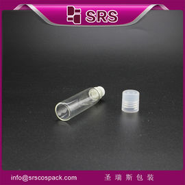 SRS best service glass 5ml roller ball bottle for eye serum sample use with steel ball