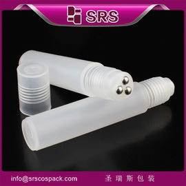 Shengruisi packaging RPP-12ml plastic roll on bottle with three metal ball