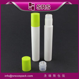 SRS PP container supplier 15ml plastic roll-on bottle with PP screw cap for olive oil