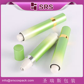 Shengruisi packaging SY-10ml plastic airless press roll on bottle with metal ball