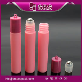 SRS China supplier no leakage 7ml PP roll on bottle with hook cap for filling perfume
