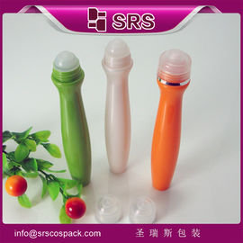 high quality SRS8447-15ml special shape roller bottle with metal ball for eye cream