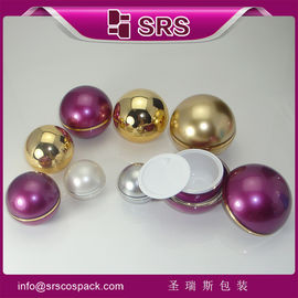 J010 ball shape designer plastic jars for cosmtic