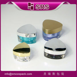 triangle shape new style J080 10ml 15ml 30ml 50ml clear plastic jar