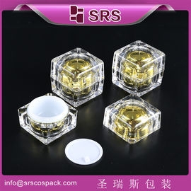 China professional manufacturing painting clear square shape cream jar