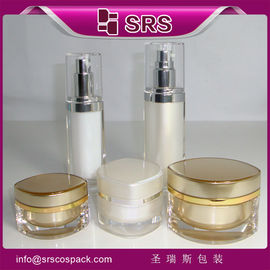 white luxury acrylic L103 30ML 50ML bottle pump