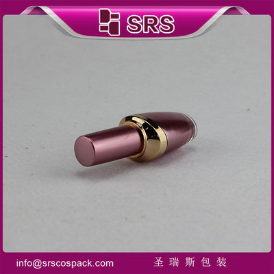 SRS NEW arrival acrylic pink oval 8ml plastic nail polish bottle with screw brush lid