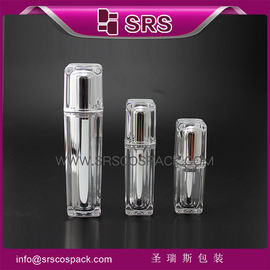 L054 square shape clear lotion cosmetic pump bottle