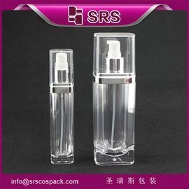 clear square shape L051 15ml 30ml 60ml 120ml skin cosmetic bottle