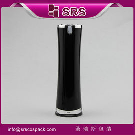 Chinese cosmetic psckaging manufacturer special shape black skincare bottles