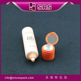 bb cream tube with mirror skin care container supplier
