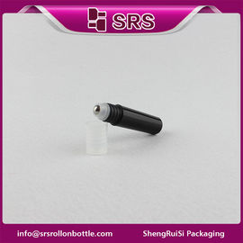 5ml black color perfume roll on bottle ,plastic essential oil roll on bottle