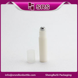 white color 5ml empty bottle .empty roller ball bottle with steel ball