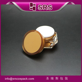 diamond shape cosmetic jar manufacturer,J060 acrylic 30g cream jar